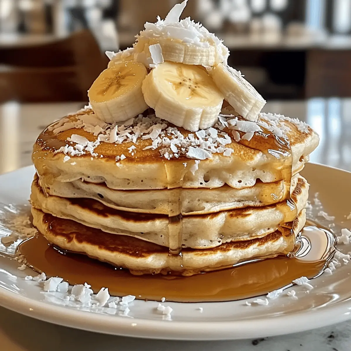 Sweet Coconut Cream Pancakes