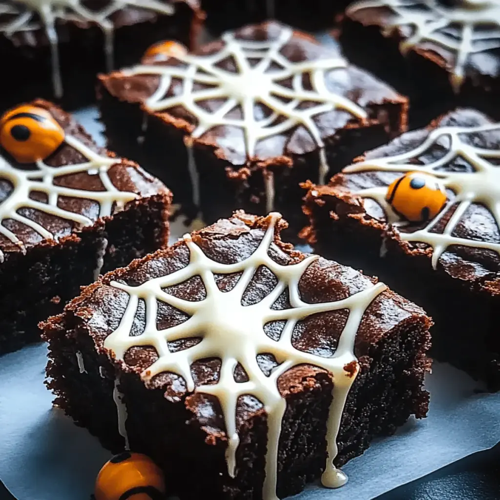 Spooky Spider Web Halloween Brownies Recipe to Wow Guests
