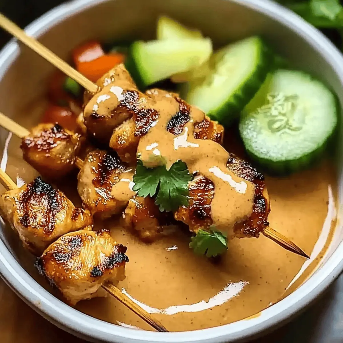 Thai Chicken Satay with Peanut Sauce