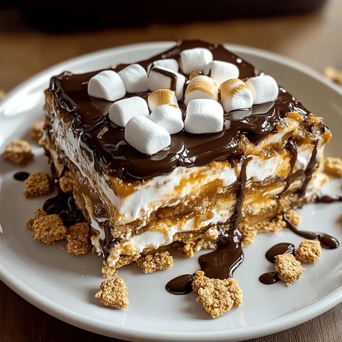 Decadent No-Bake S’mores Lasagna