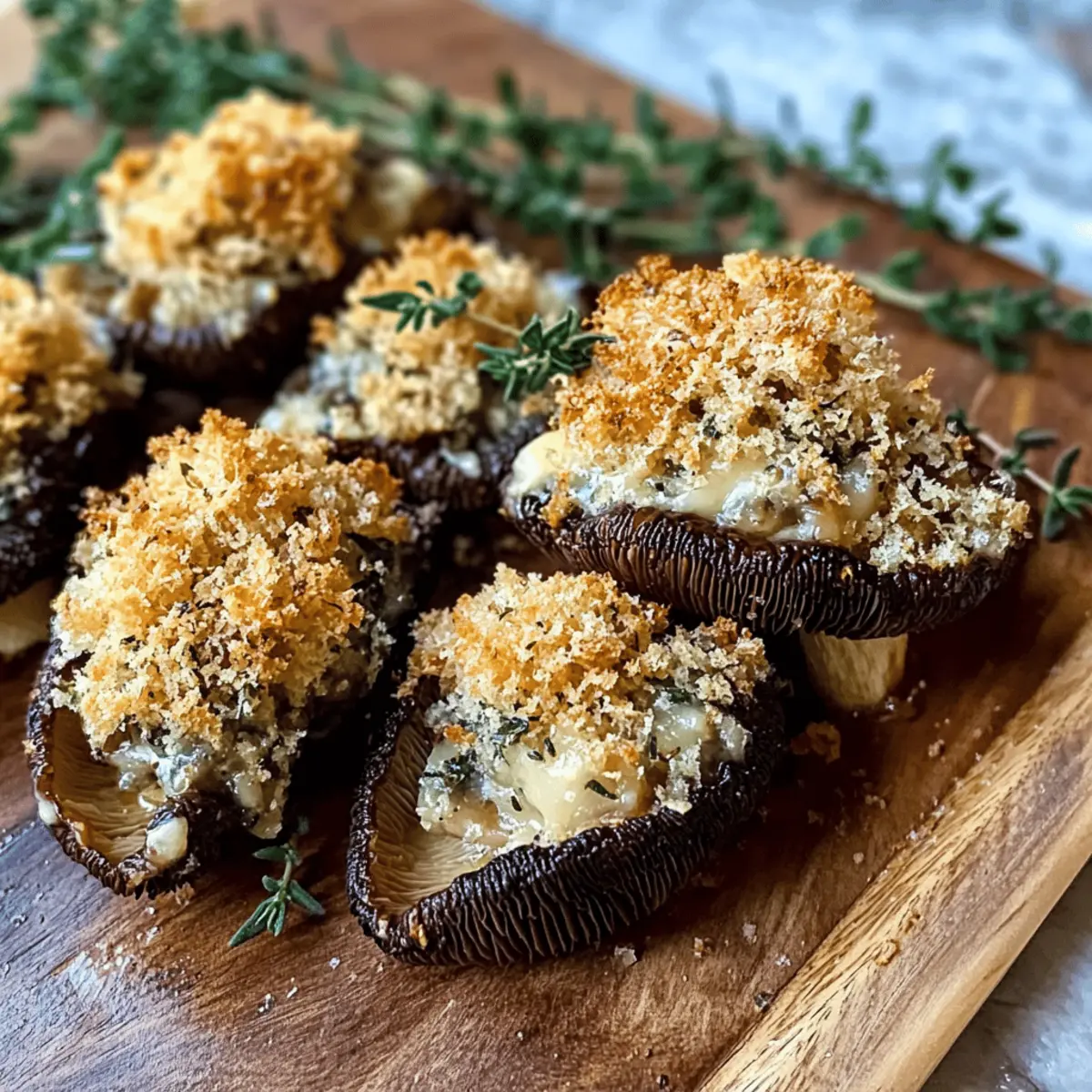 Stuffed Morel Mushrooms