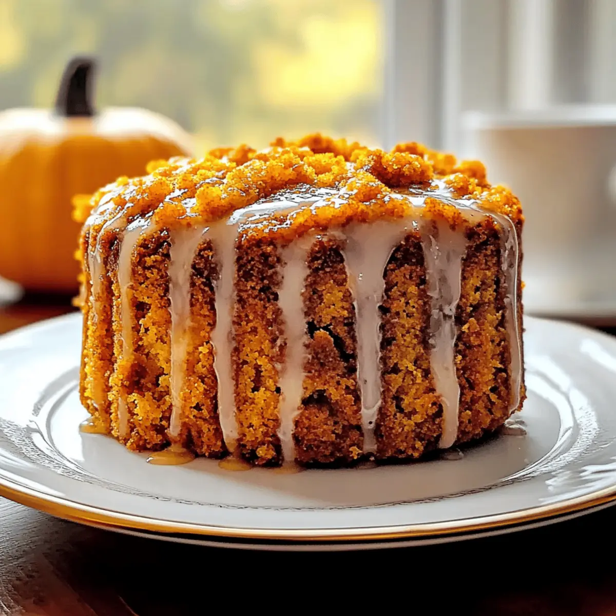 Autumn Pumpkin Honey Bun Cake