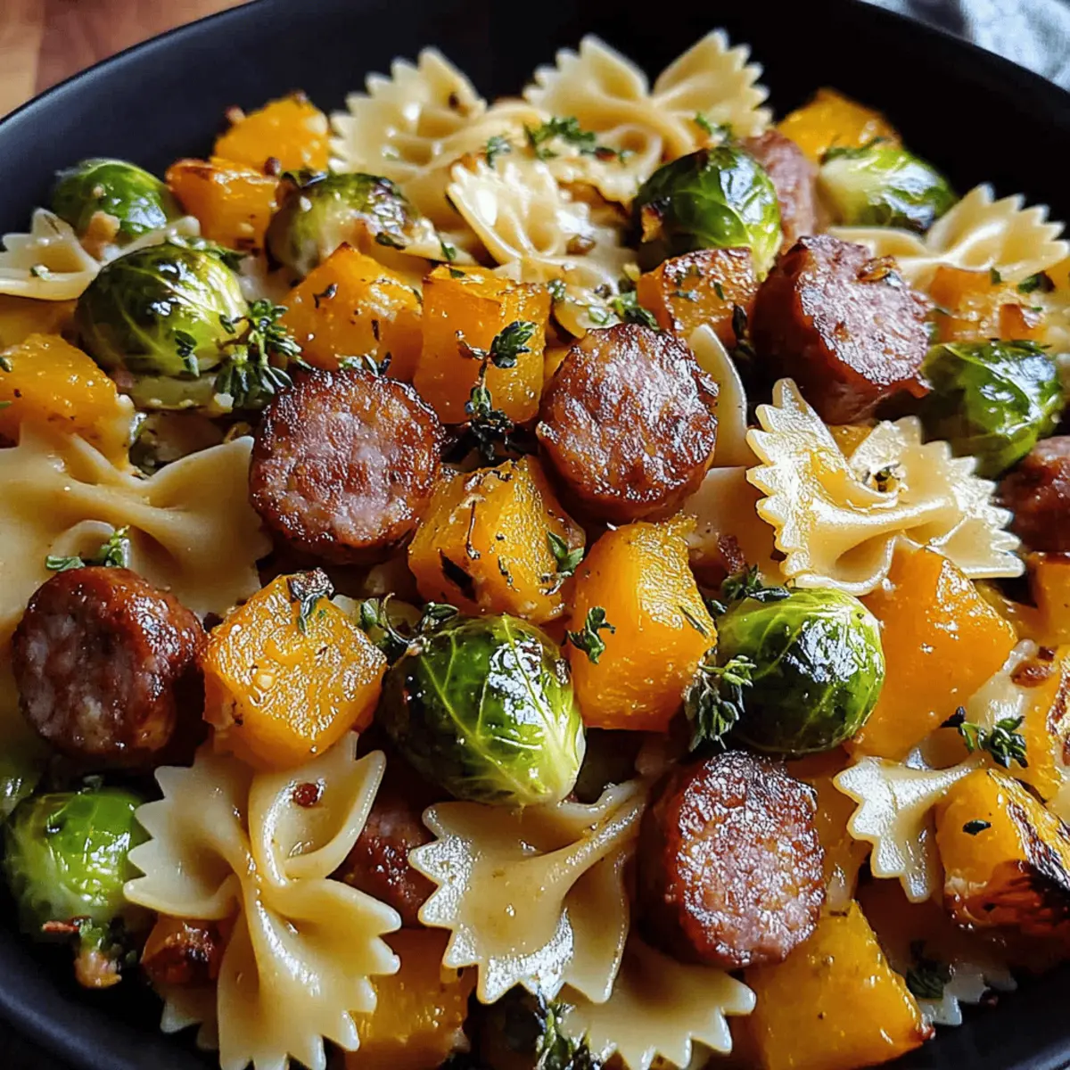 Autumn Sausage Pasta Squash