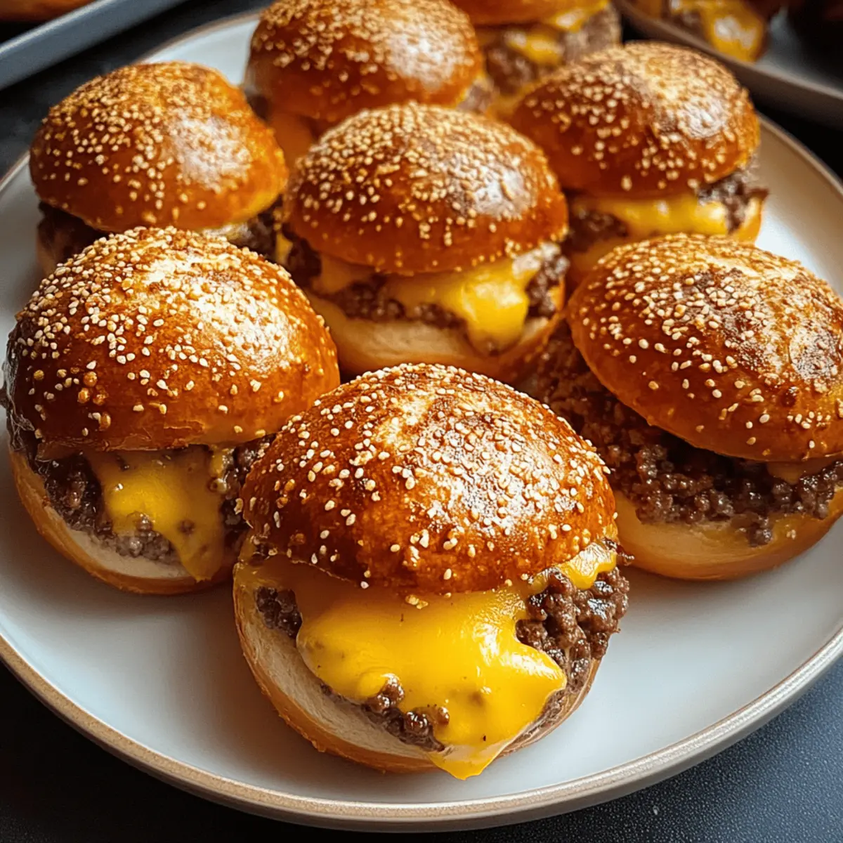Cheeseburger Pretzel Bombs