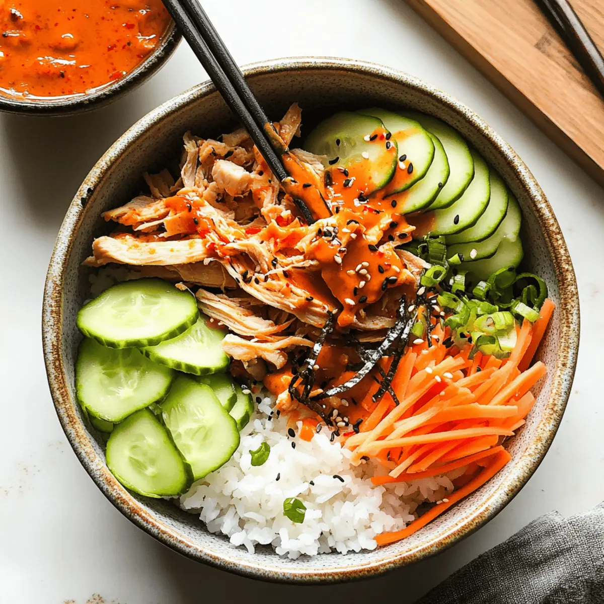 Chicken Bulgogi Bowls with Gochujang Spicy Mayo