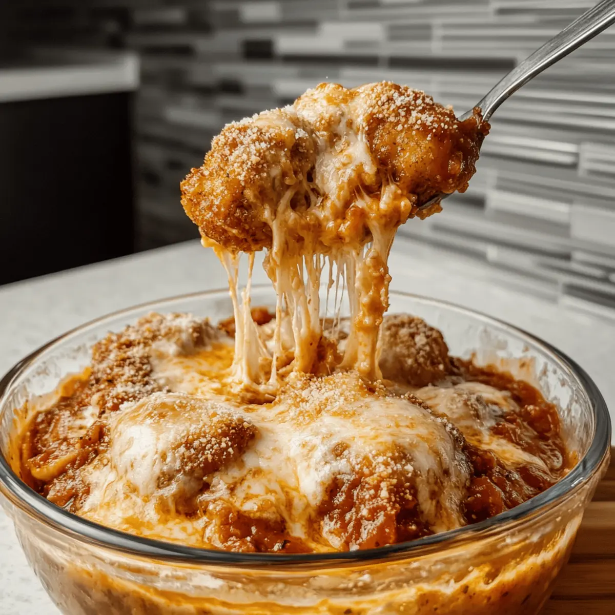 Cottage Cheese Chicken Parm Bowl