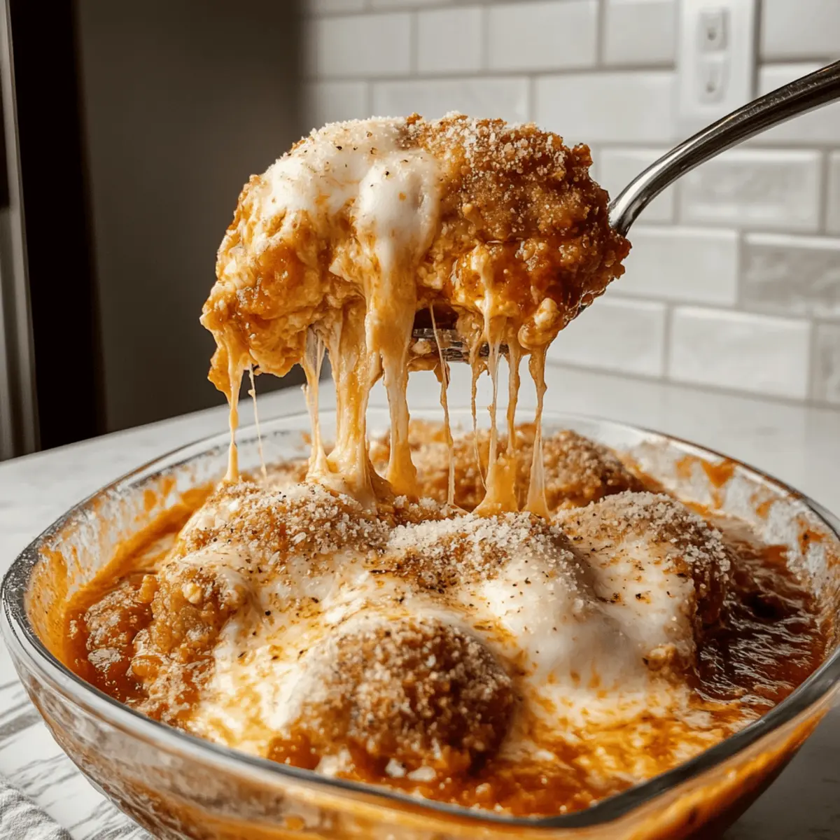Cottage Cheese Chicken Parm Bowl