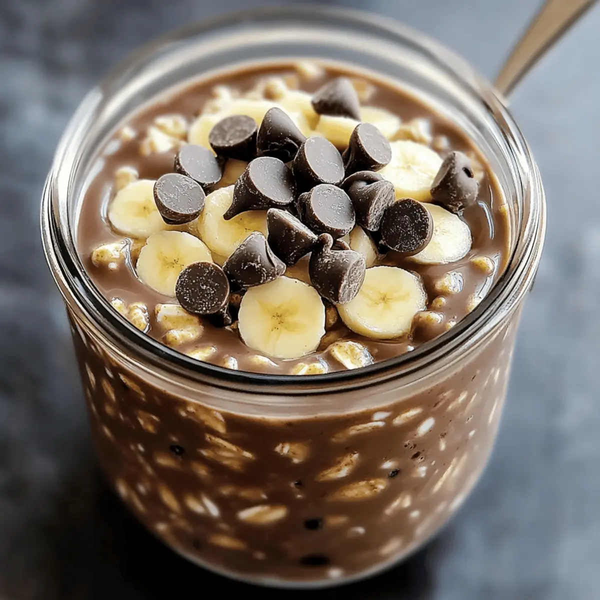 Creamy Chocolate Protein Overnight Oats