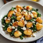 Crispy Gnocchi With Spinach And Feta