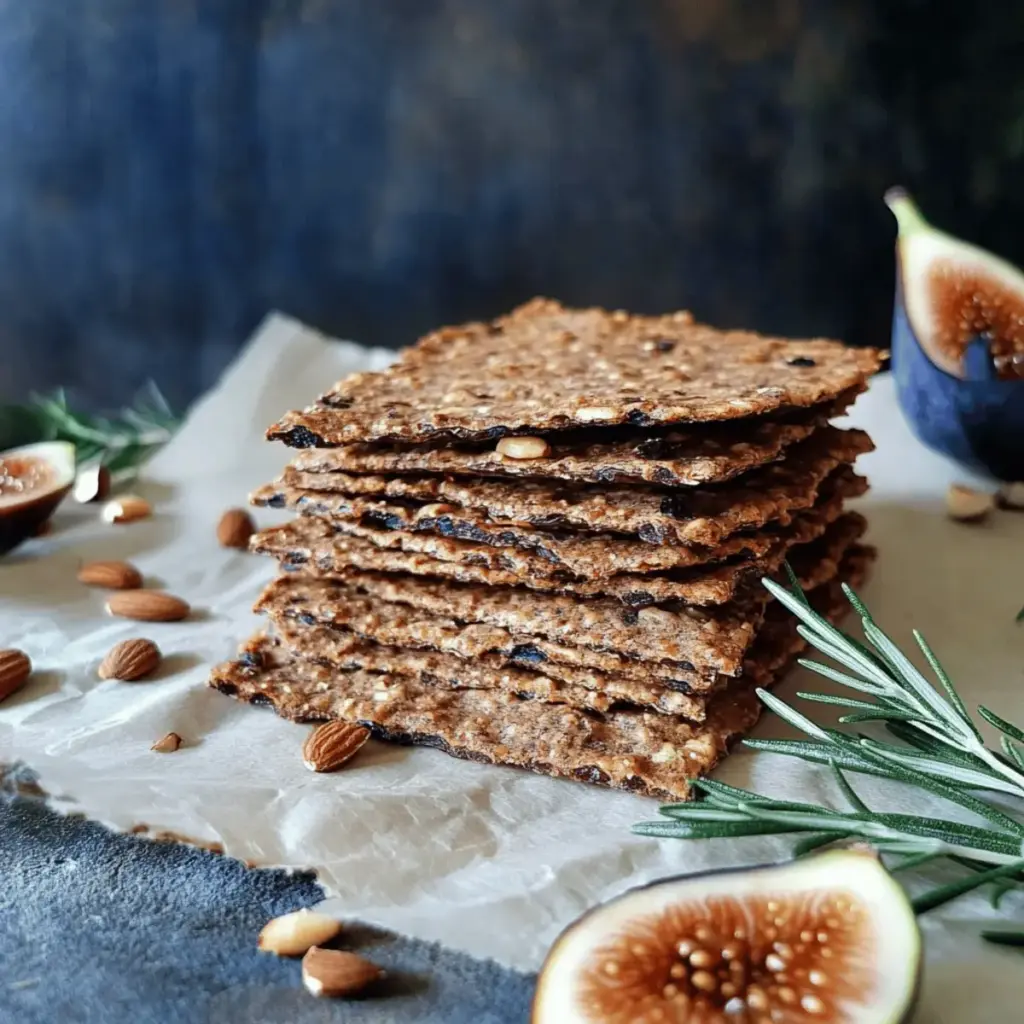 Fig Walnut Rosemary Crackers
