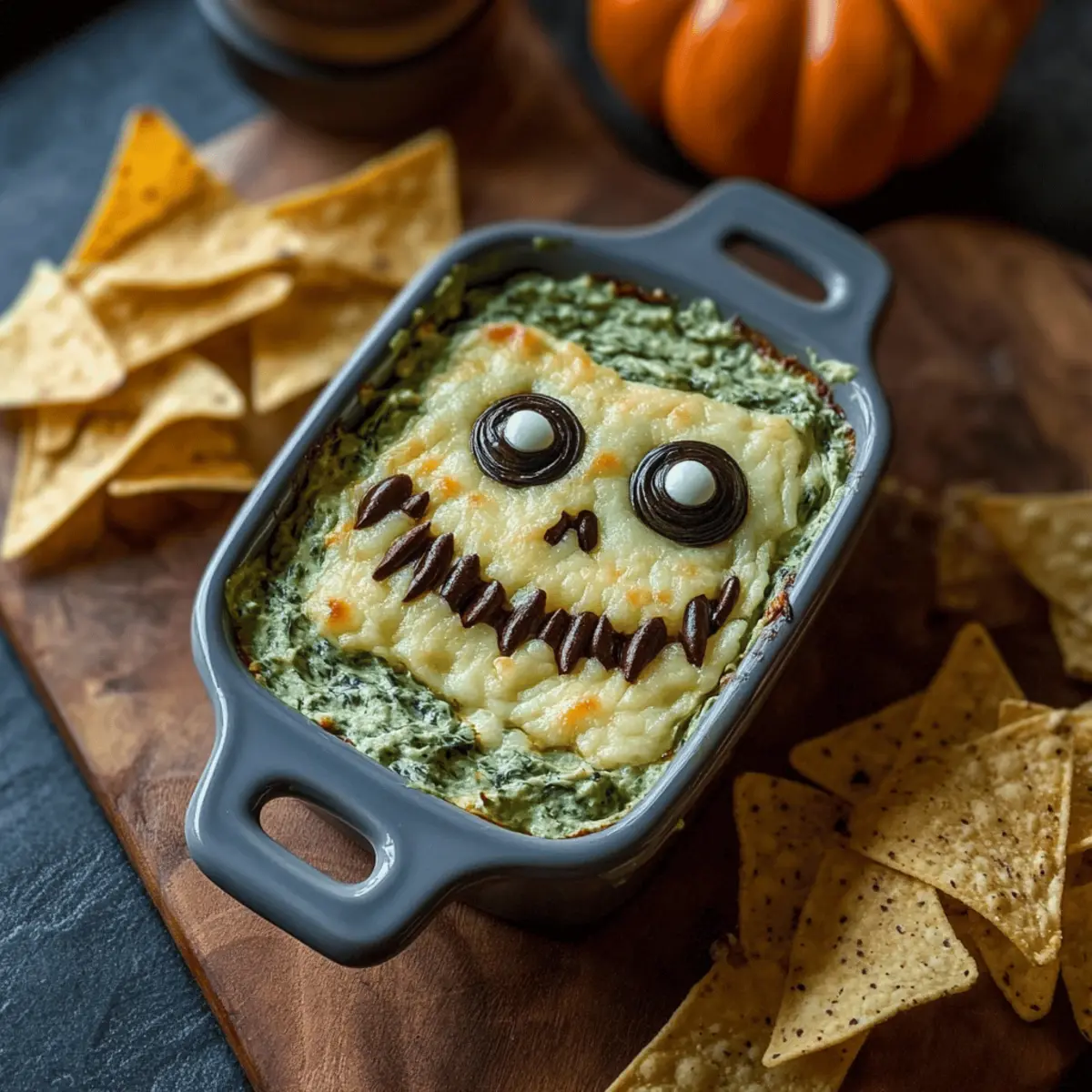 Franken-Spinach Monster Dip