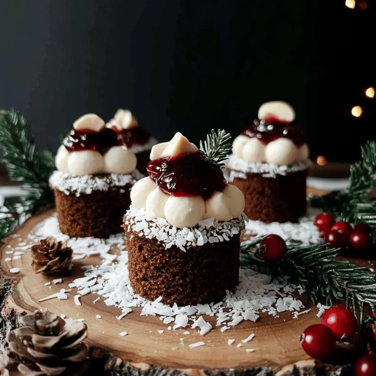 Gingerbread Christmas Mini Cakes