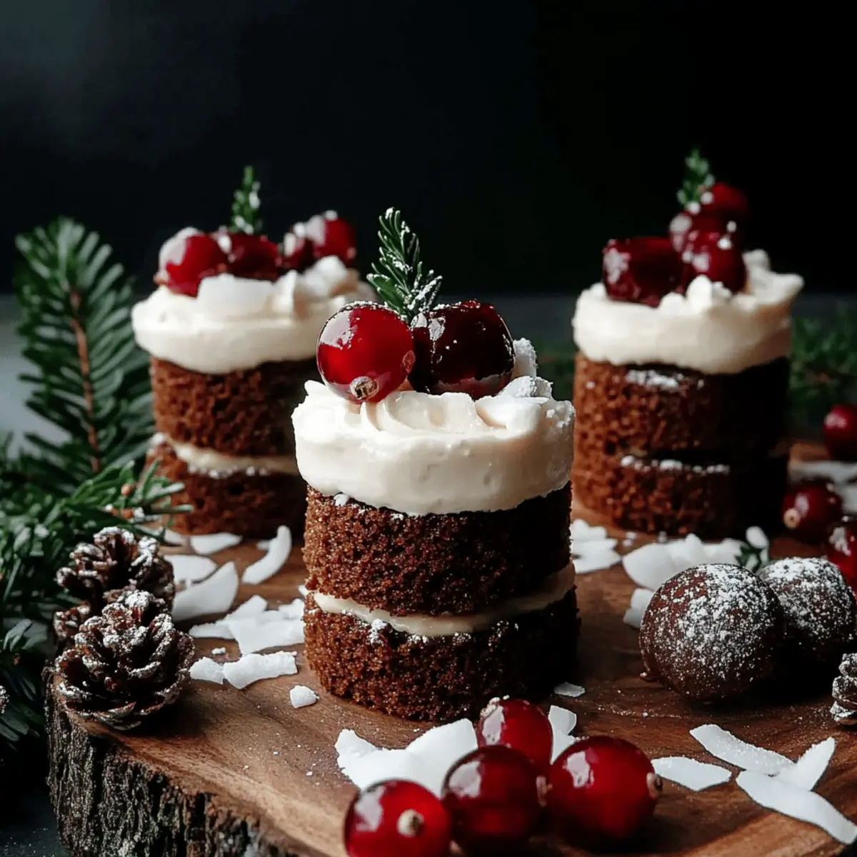 Gingerbread Christmas Mini Cakes