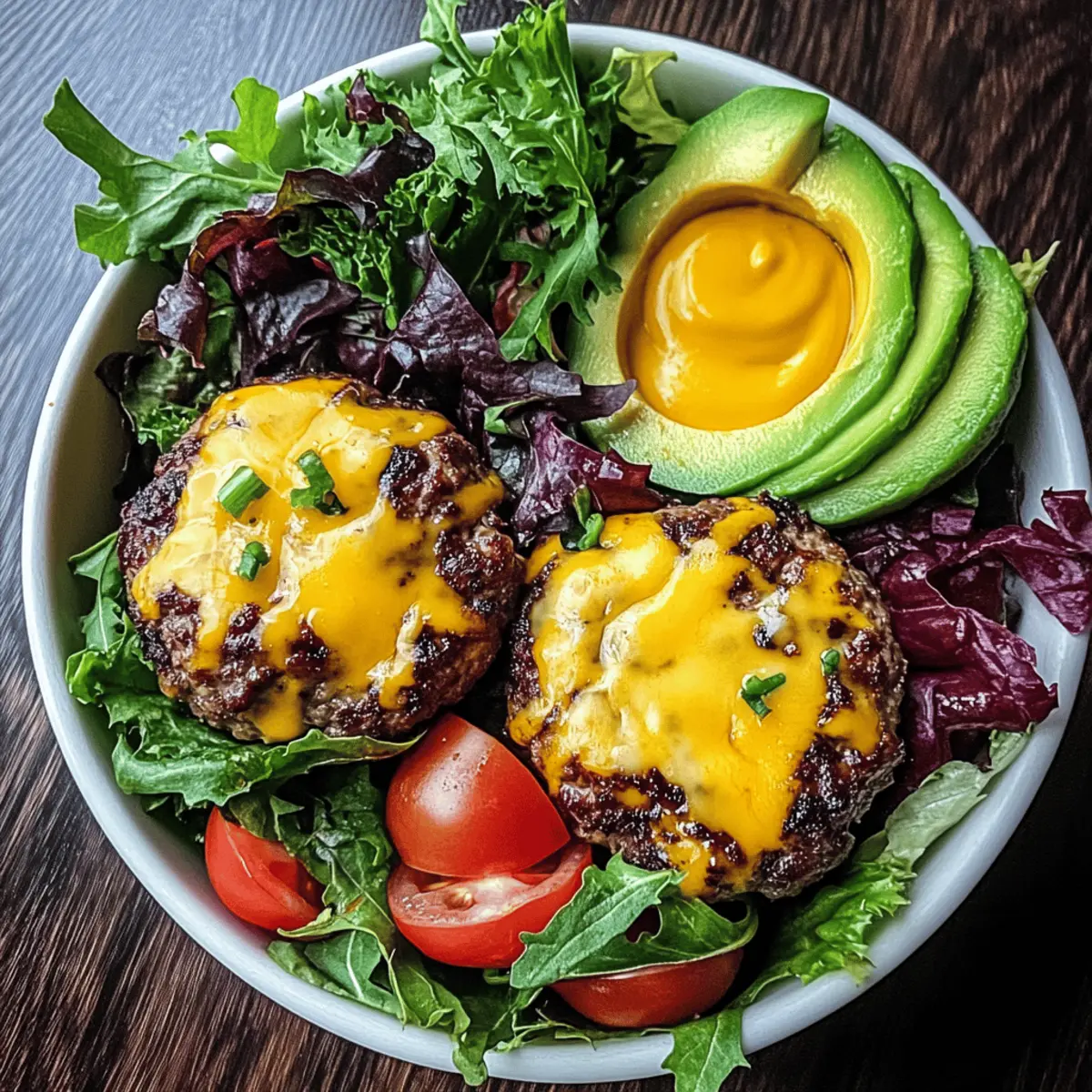 Grilled Juicy Burger Bowls