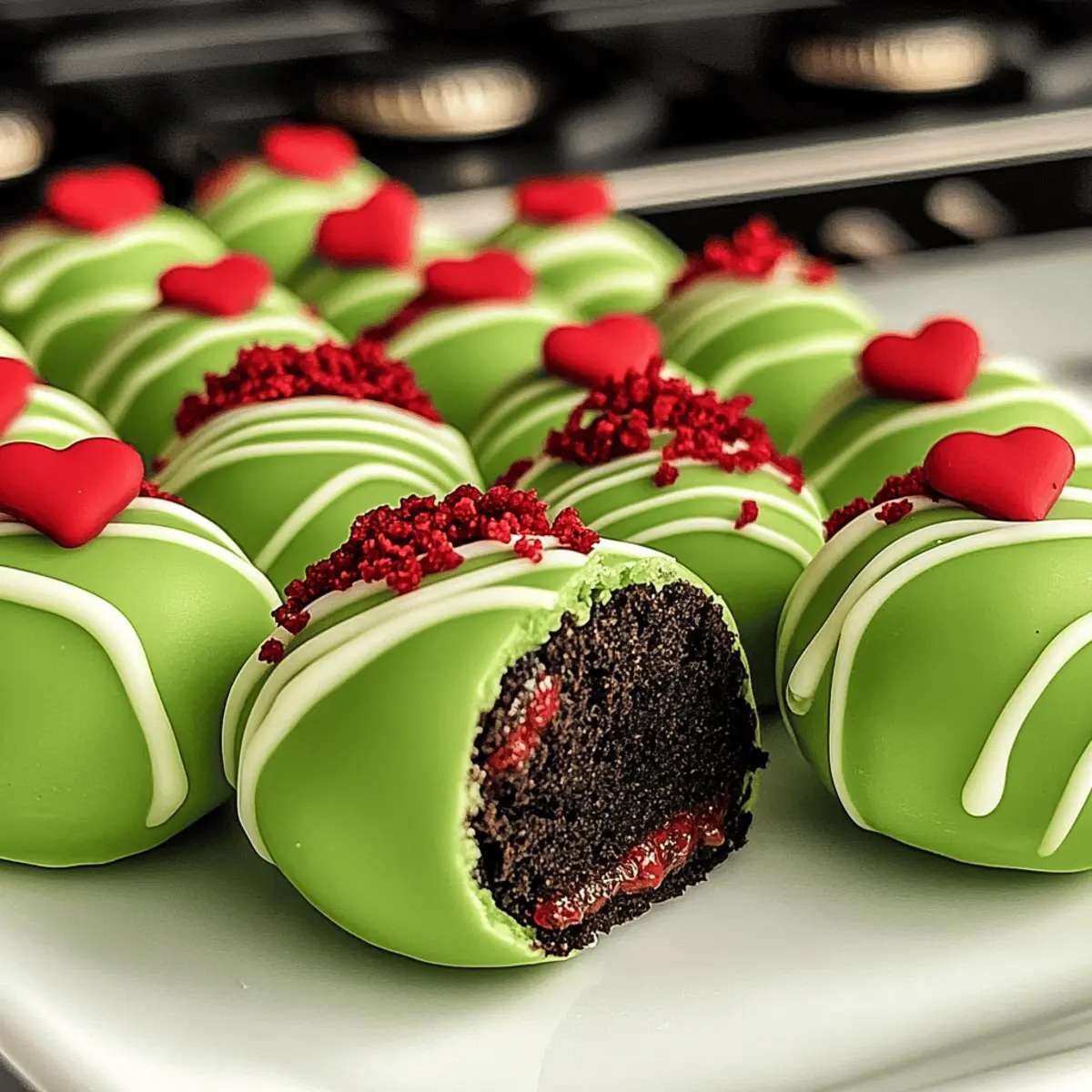 Grinch Oreo Balls