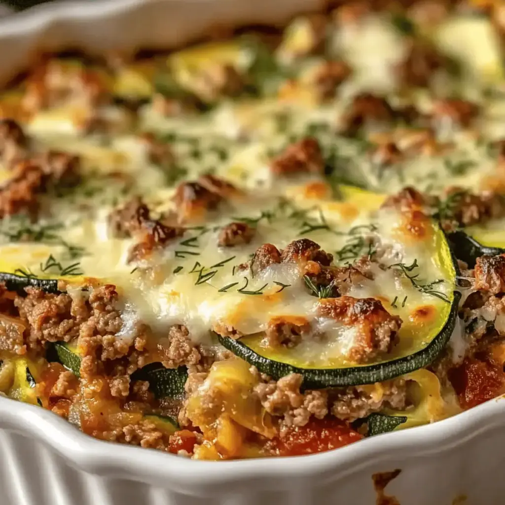 Ground Turkey Zucchini Casserole