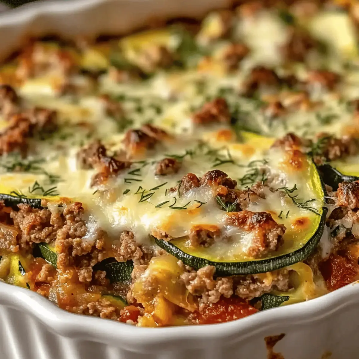 Ground Turkey Zucchini Casserole