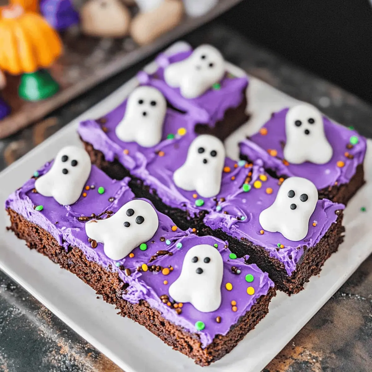 Halloween Ghost Brownies