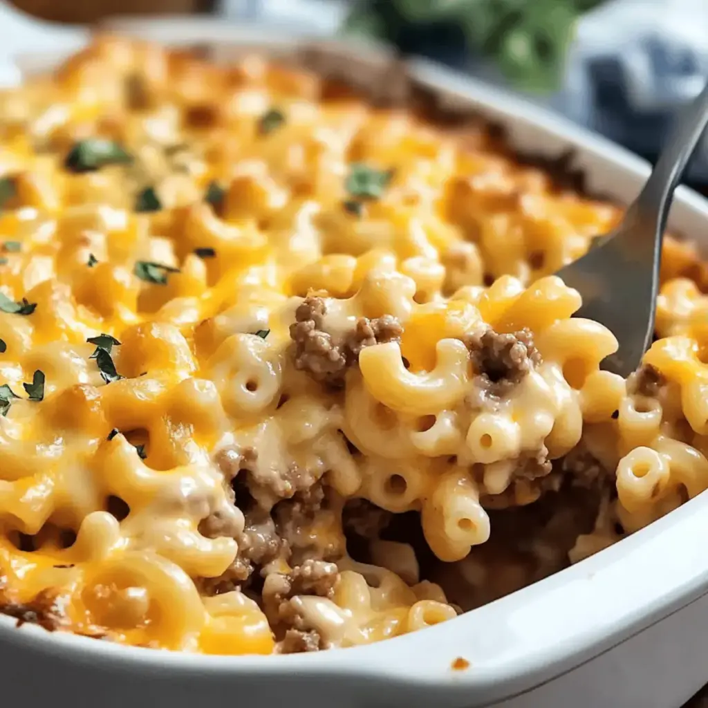 Hamburger Mac and Cheese Casserole