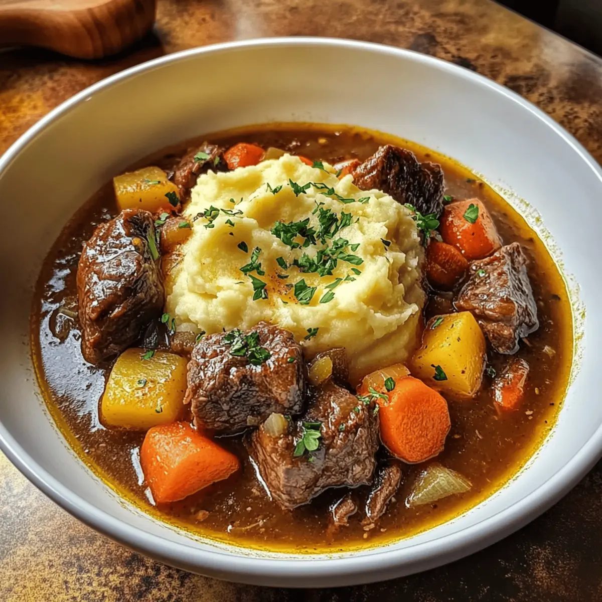 Irish Stew With Mashed Potatoes