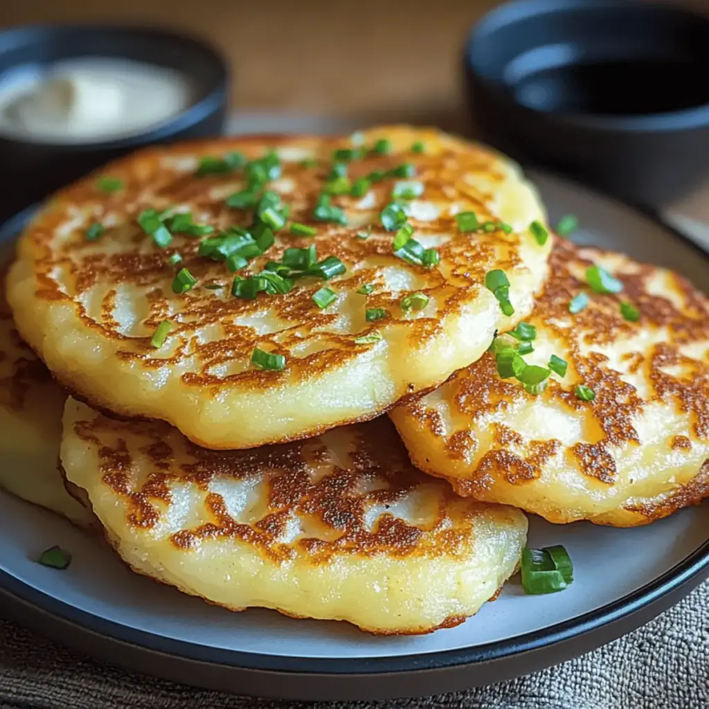Korean Potato Cheese Pancakes