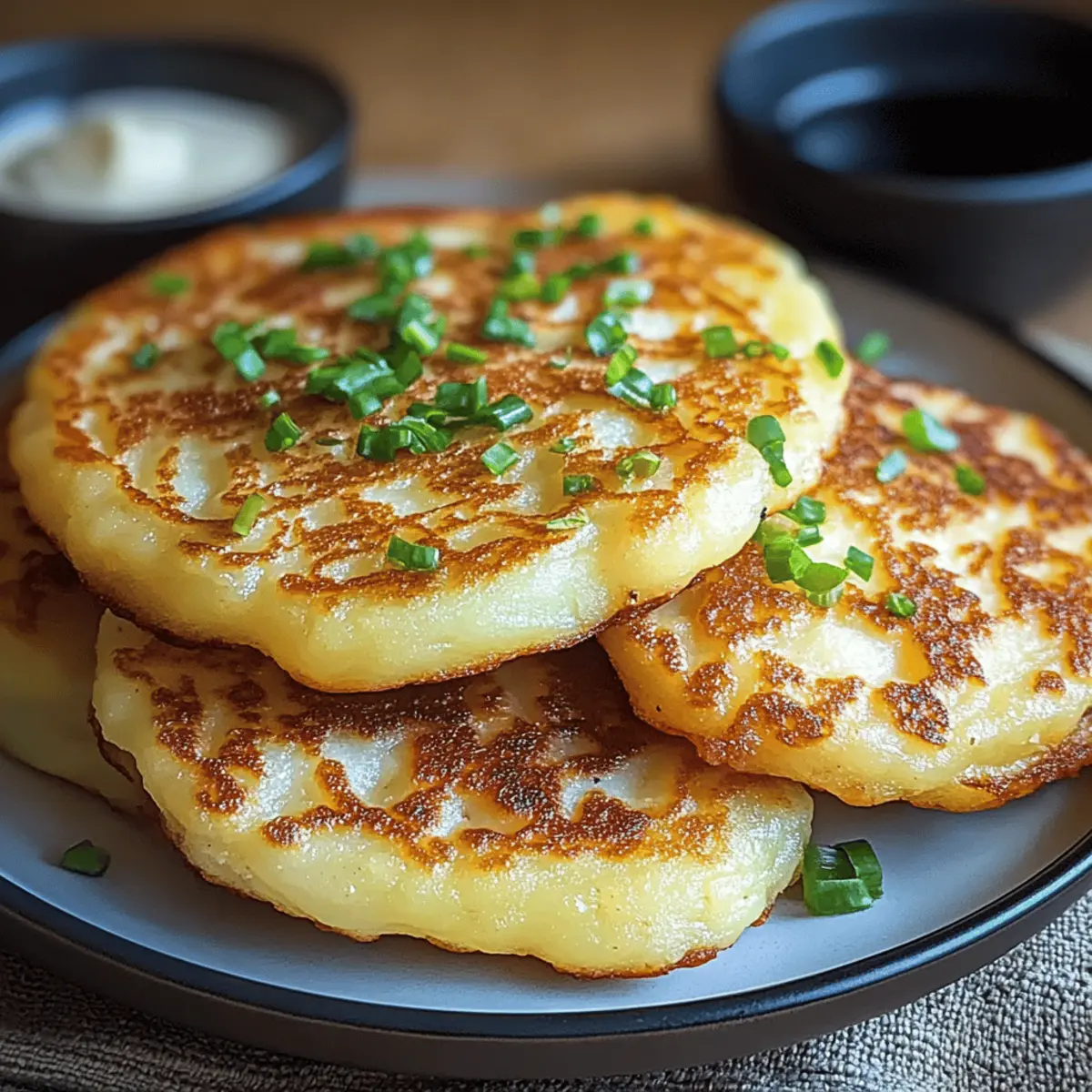 Korean Potato Cheese Pancakes