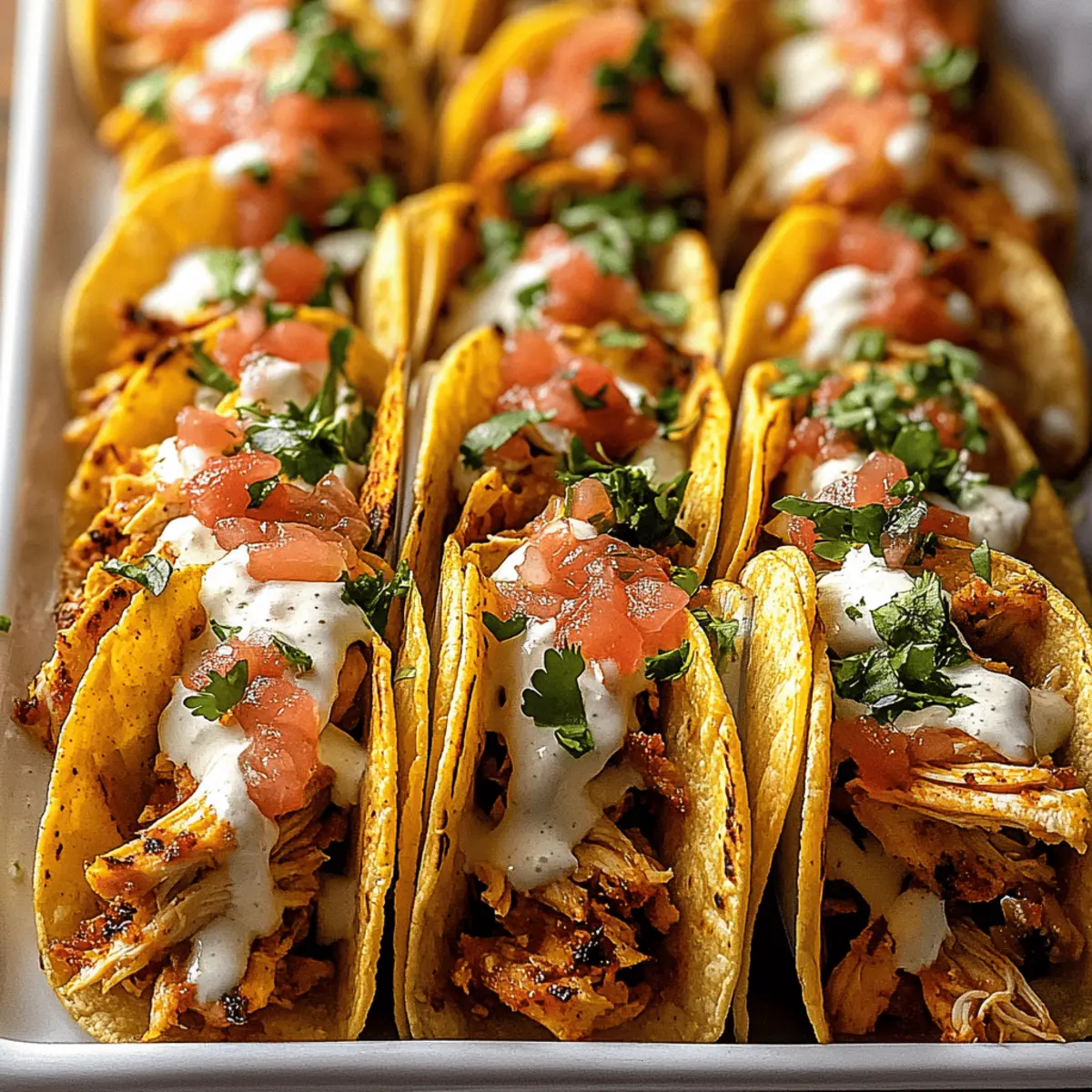 Mini Baked Chicken Tacos