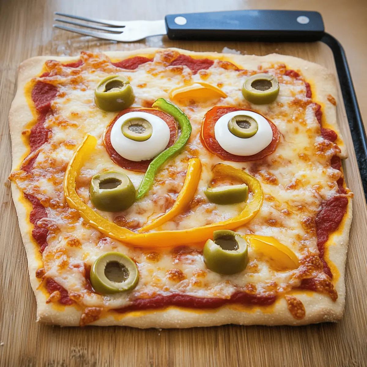 Monster Face Pizza