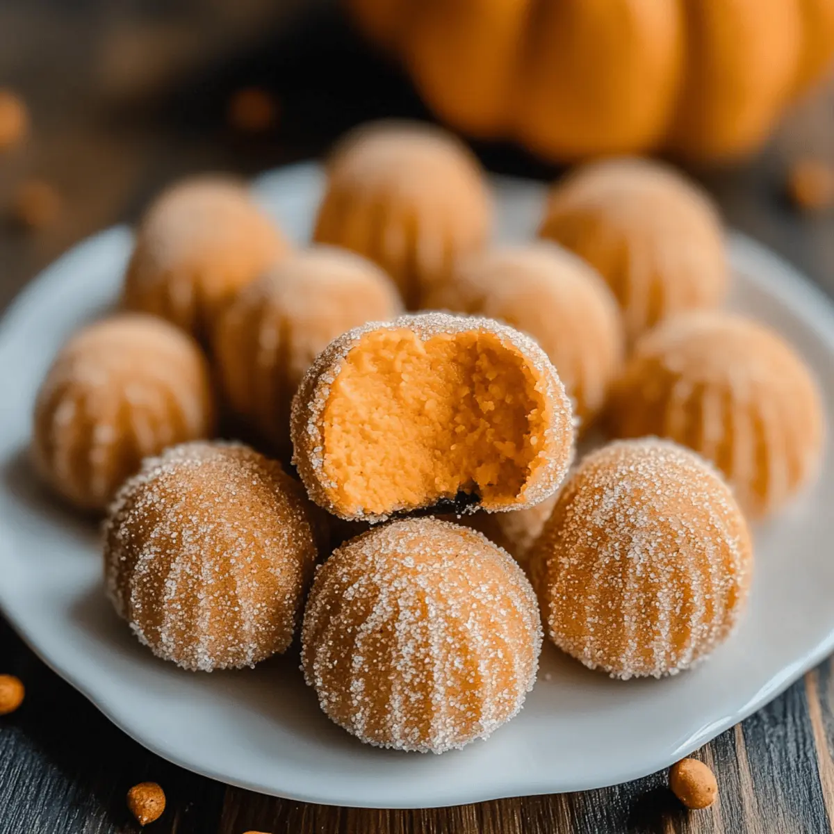 Pumpkin Cheesecake Truffles