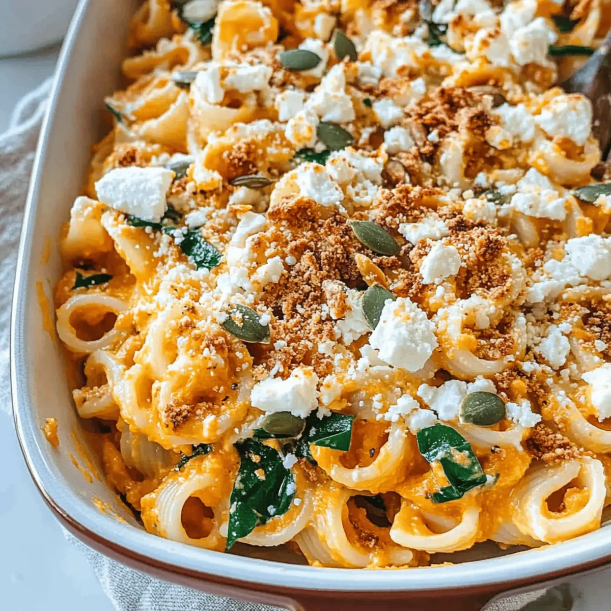 Pumpkin Feta Pasta