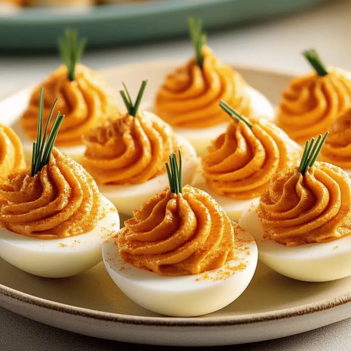Pumpkin Patch Deviled Eggs