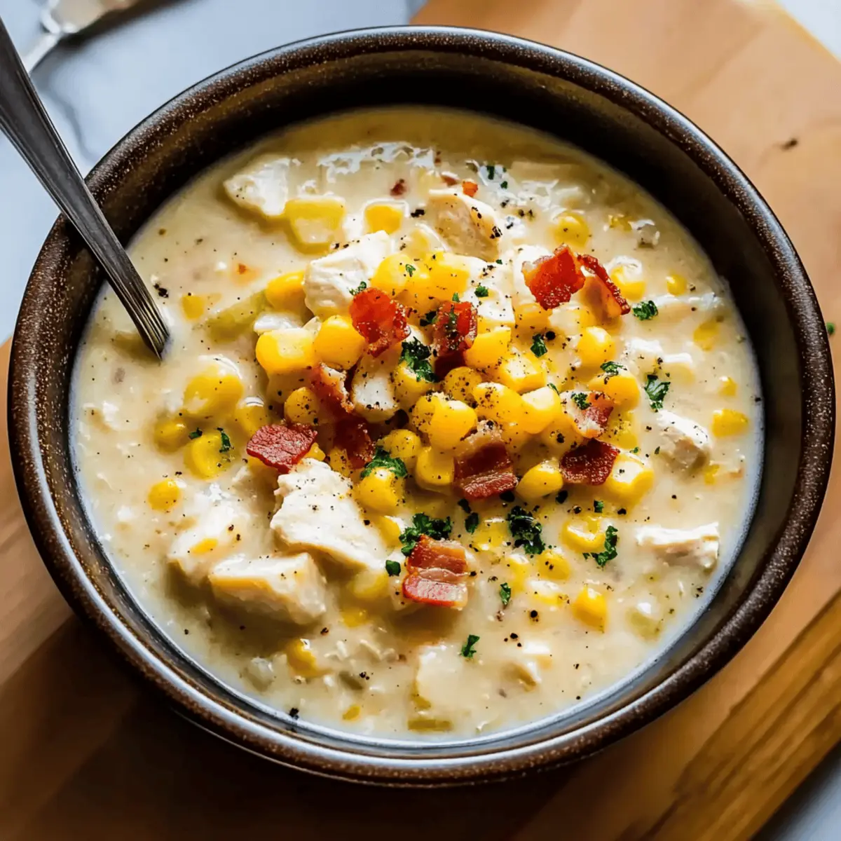 Slow Cooker Chicken Corn Chowder