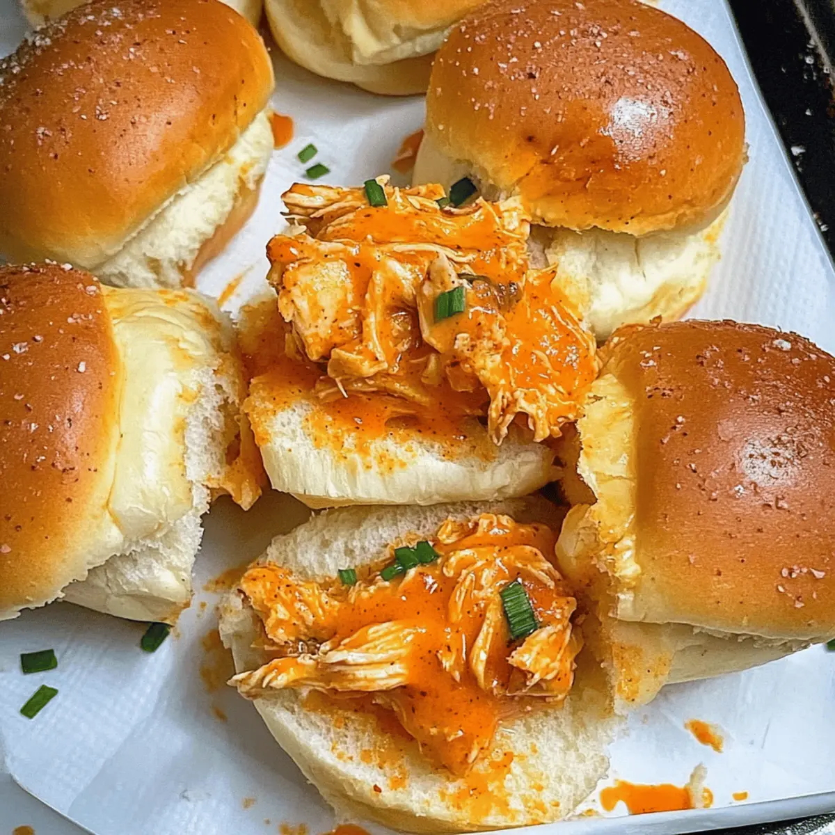 Spicy Buffalo Chicken Sliders