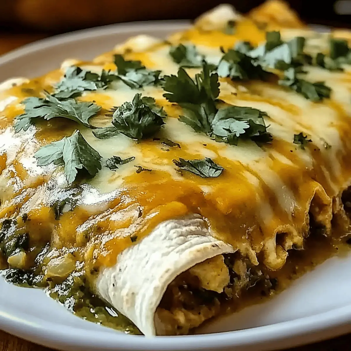 Spicy Hatch Chile Enchiladas