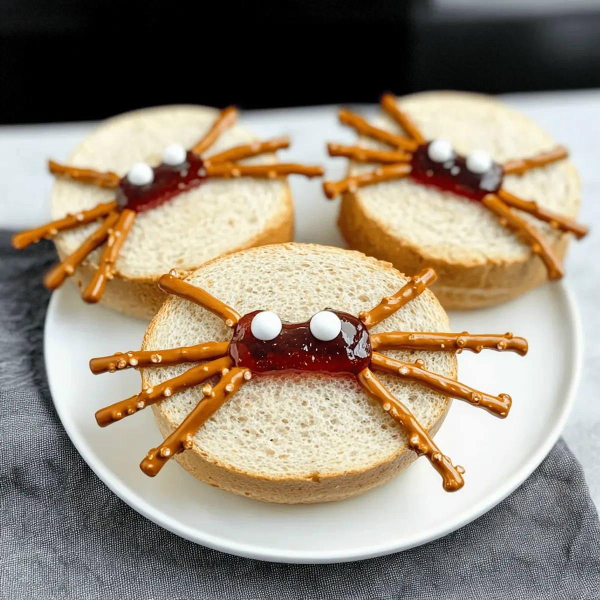 Spooky Spider Sandwiches