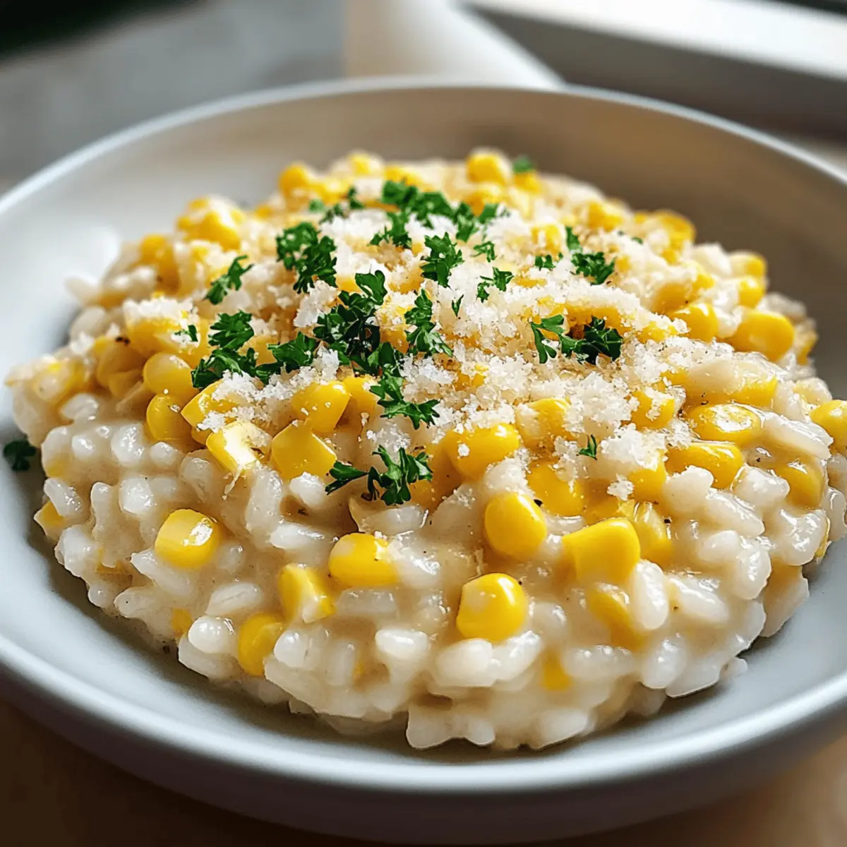 Sweet Corn Risotto