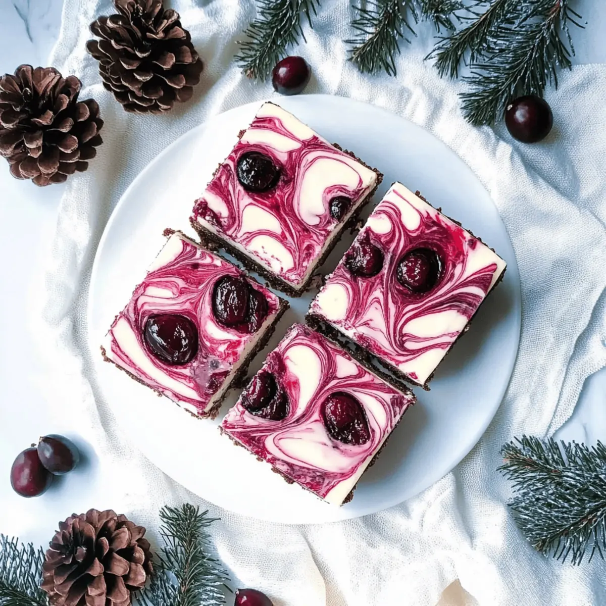 White Chocolate Cranberry Cheesecake
