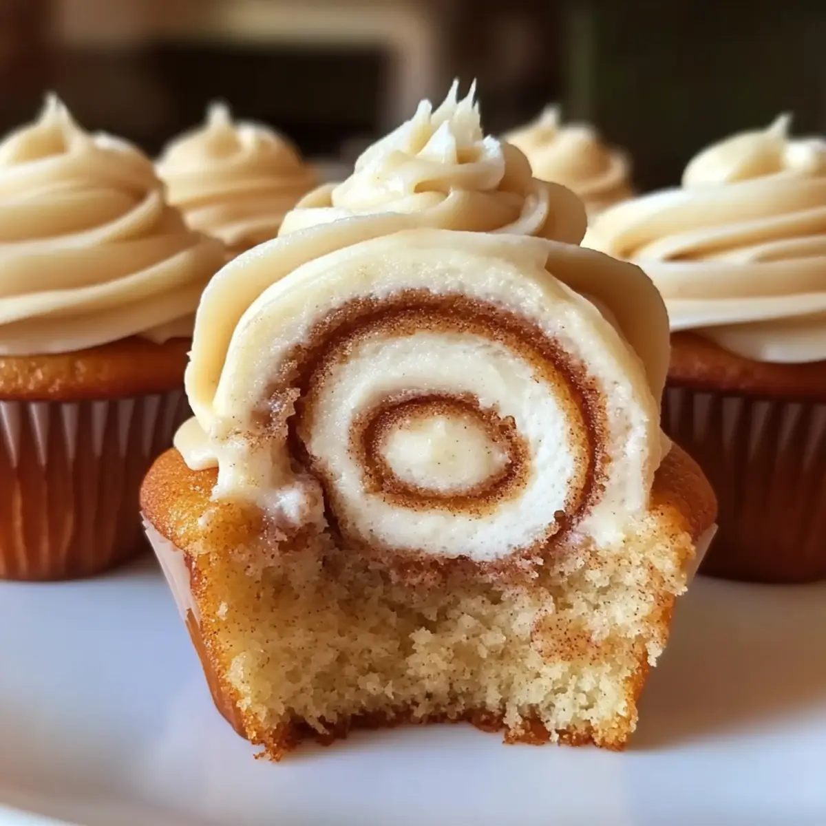 Cinnamon Roll Cupcakes