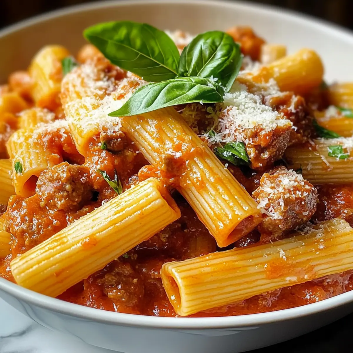Creamy Spicy Italian Rigatoni
