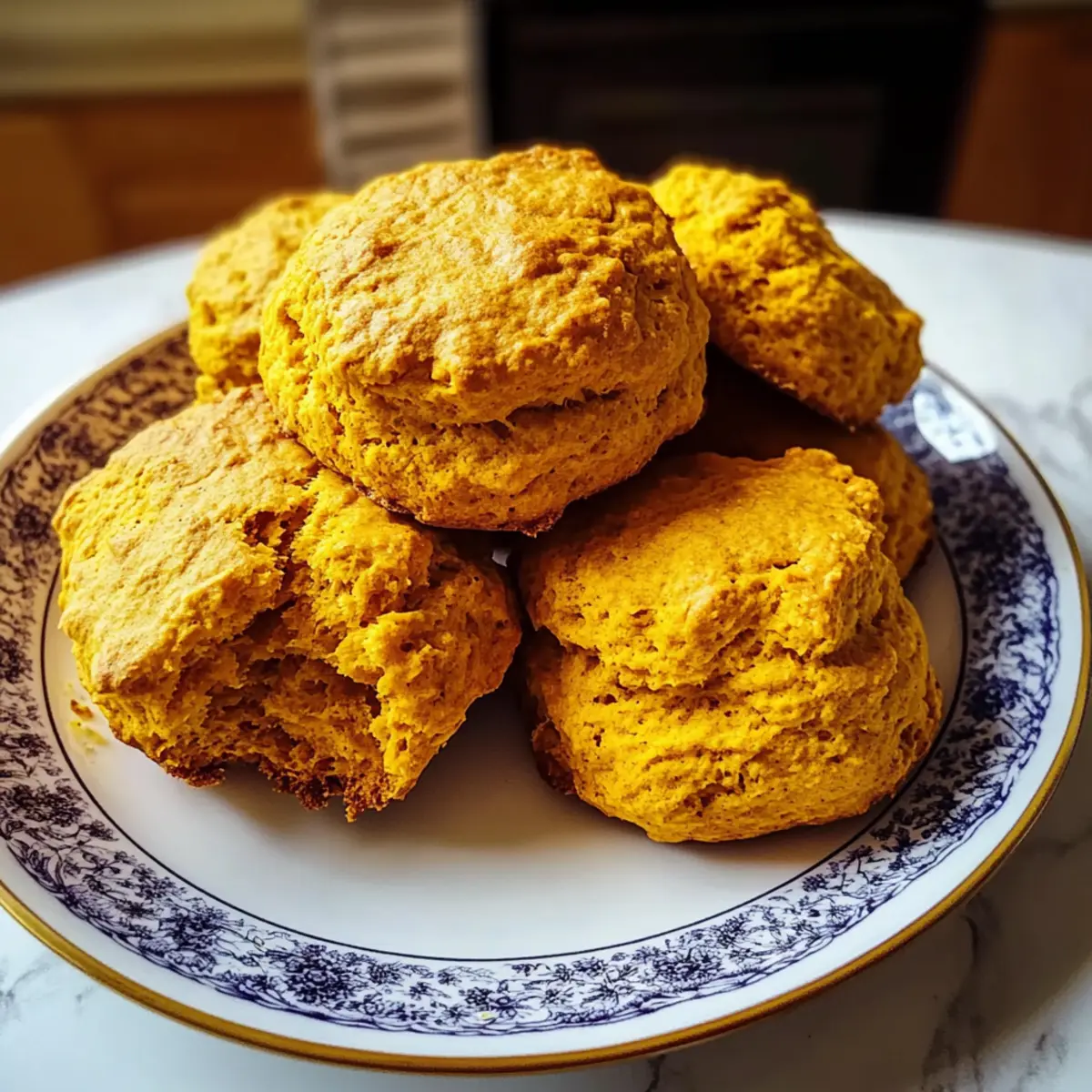 Fluffy Spiced Pumpkin Biscuits