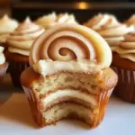 Cinnamon Roll Cupcakes With Swirl Frosting