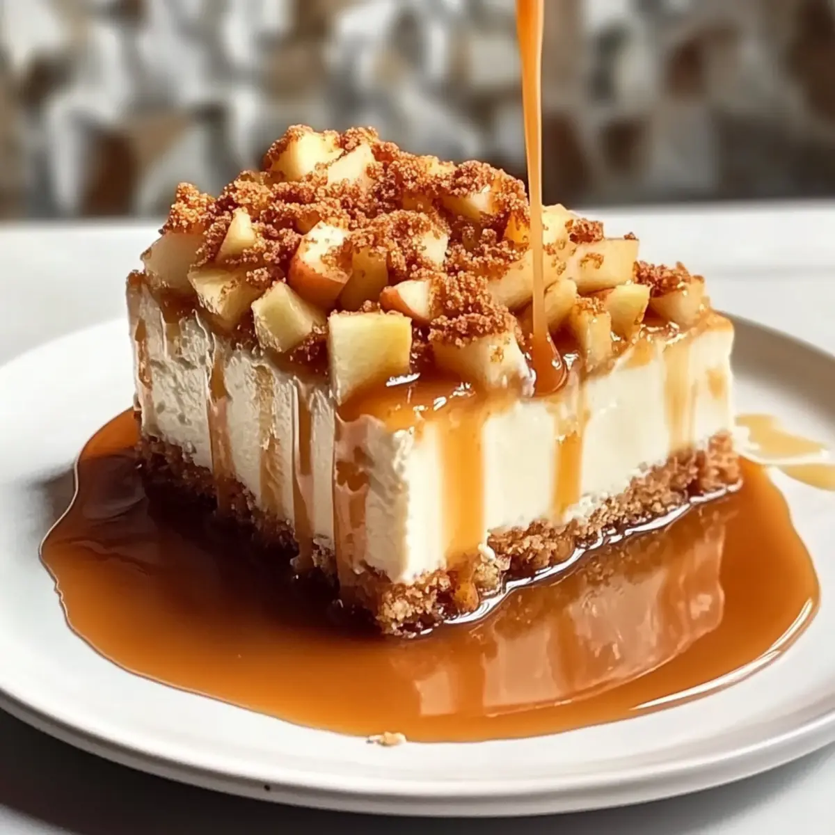 Caramel Apple Cheesecake Bars