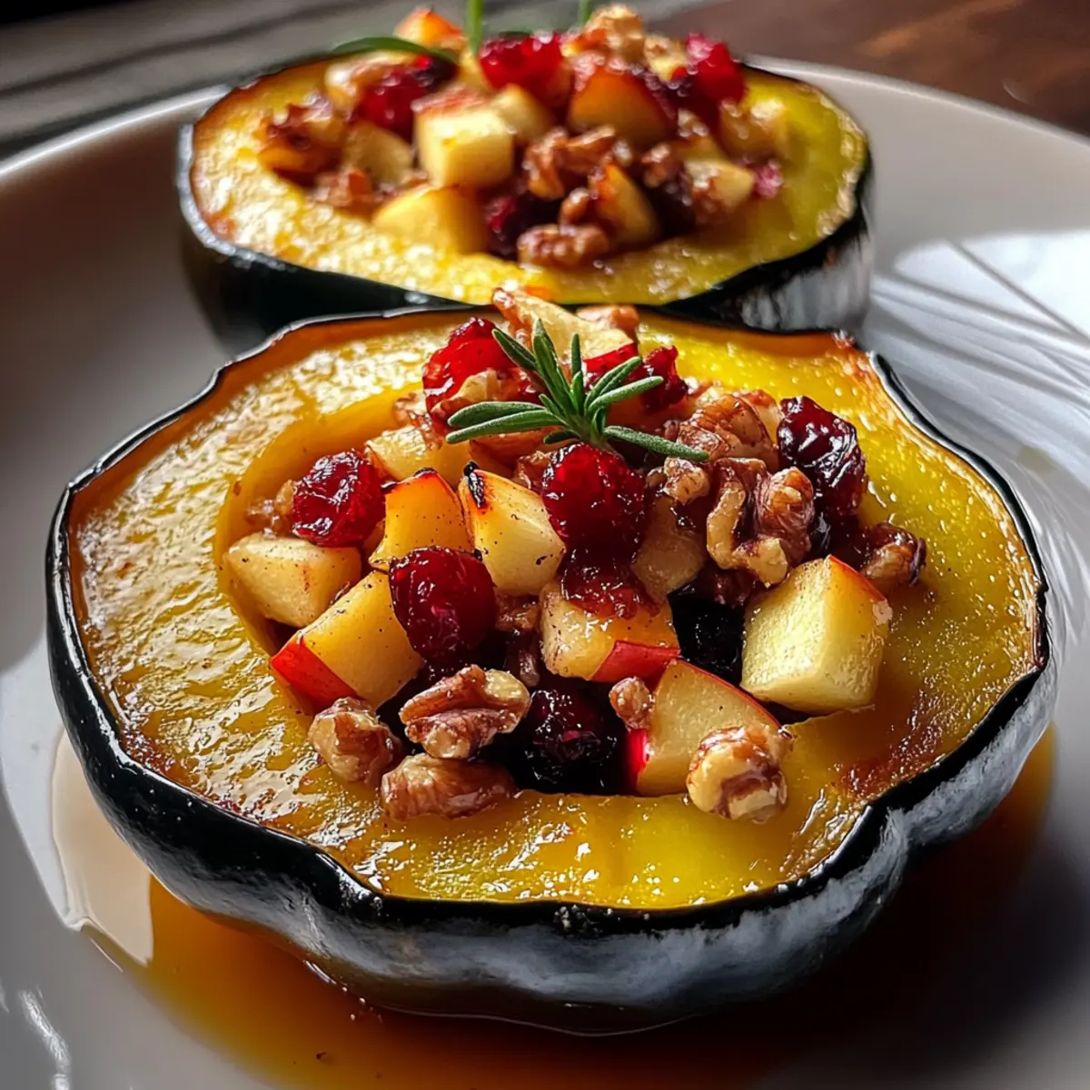 Apple Stuffed Acorn Squash