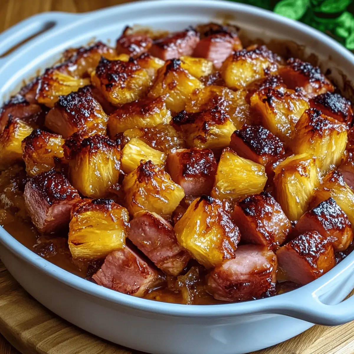 Brown Sugar Pineapple Ham Bake