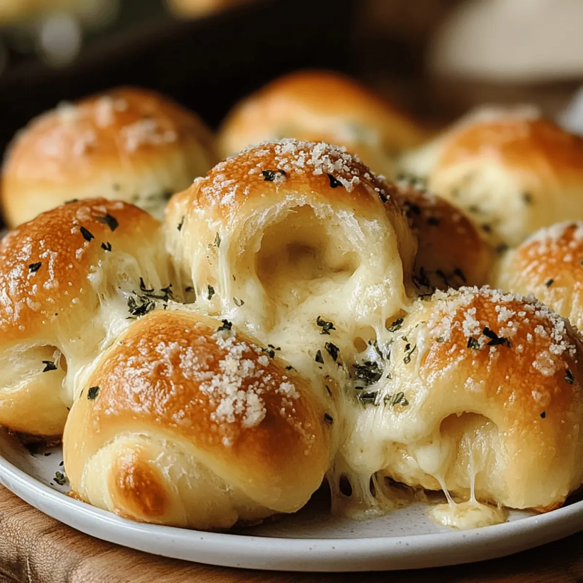 Cheese-Filled Garlic Knots