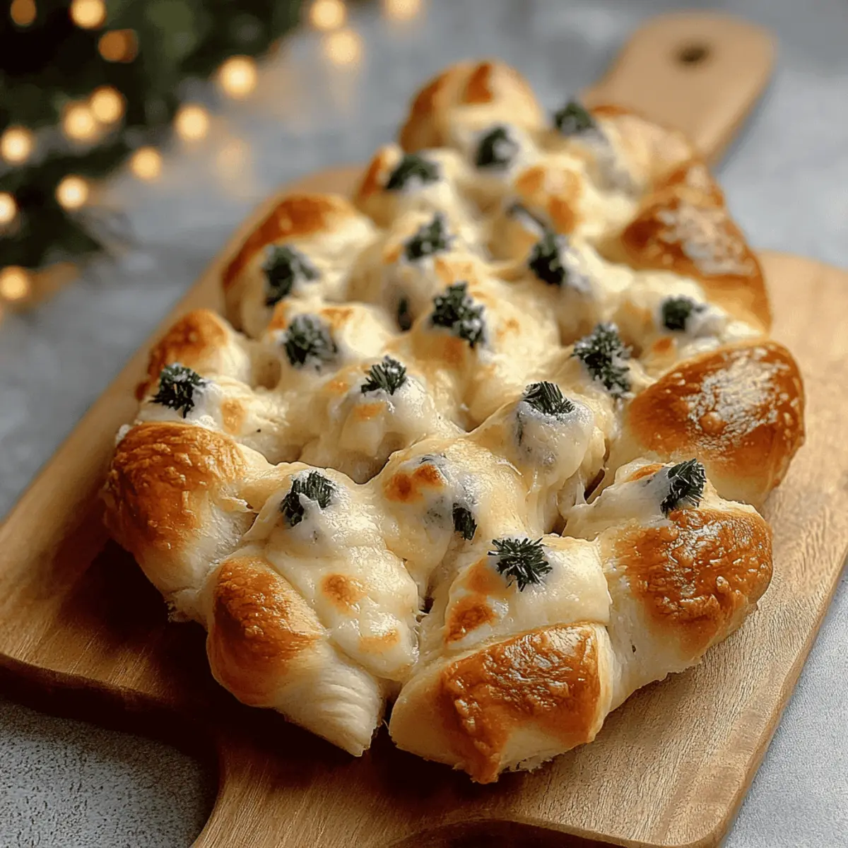 Cheesy Christmas Tree Bread