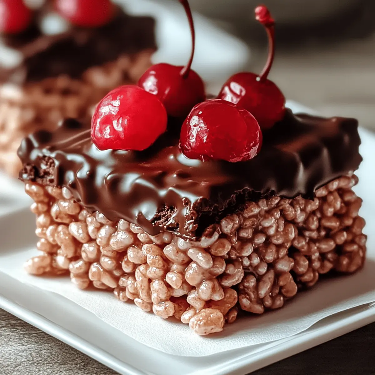 Decadent Chocolate Covered Cherry Rice Krispies