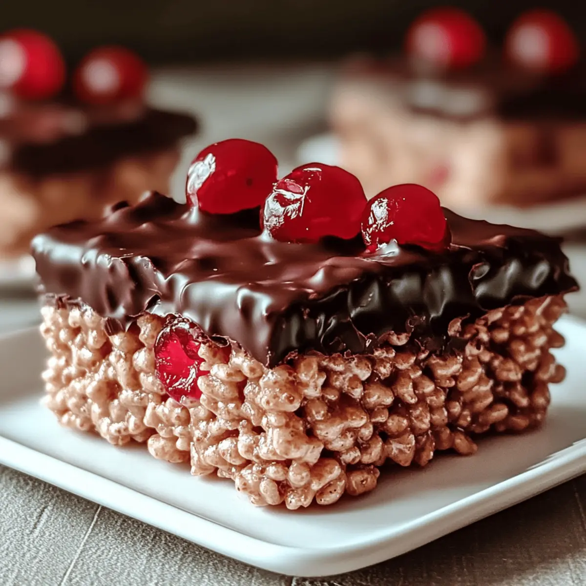 Decadent Chocolate Covered Cherry Rice Krispies