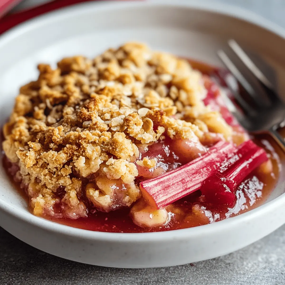 Easy Rhubarb Crisp