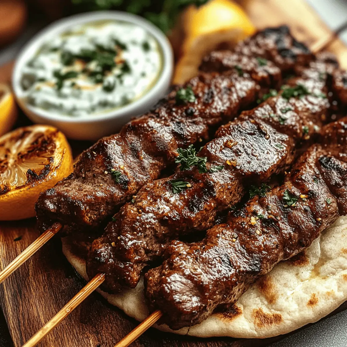 Greek Beef Souvlaki